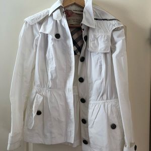 White Burberry Brit Women’s 10 Light coat